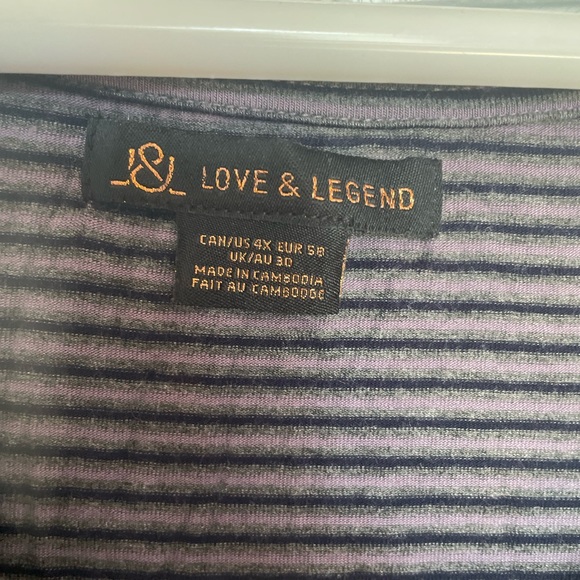 4/$30- Love & Legend Cold Shoulder Top - Picture 3 of 4